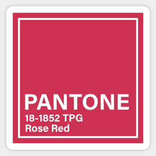 pantone 18-1852 TPG Rose Red Sticker